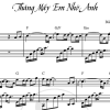 Tháng mấy em nhớ anh sheet