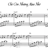 Chỉ còn những mùa nhớ sheet
